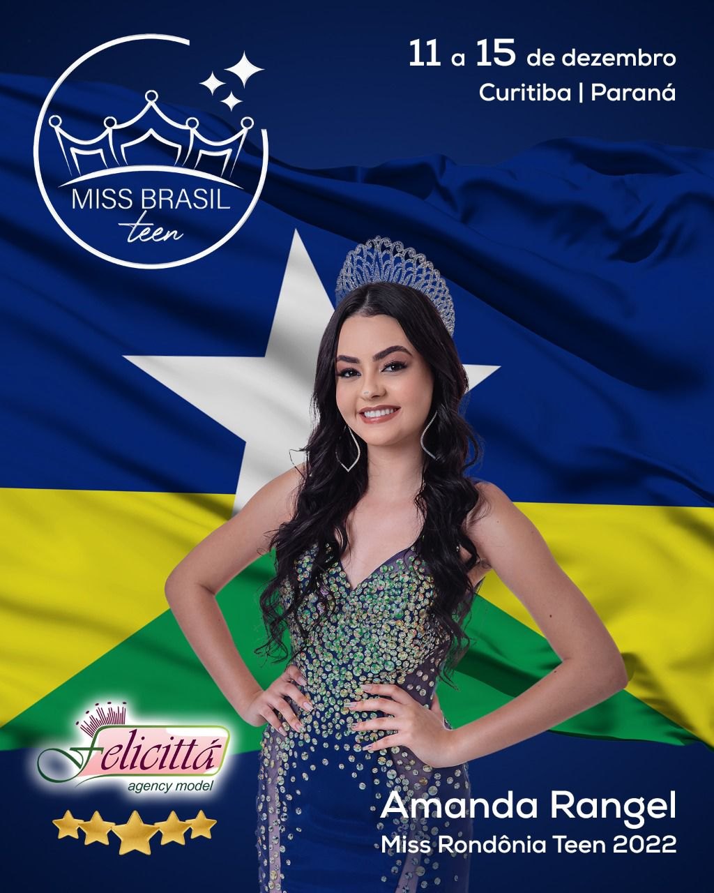 DE ARIQUEMES: Amanda Rangel é a vencedora do Miss Brasil Teen Região Norte 2022