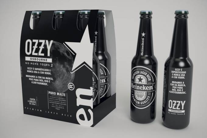 Heineken se “veste” de preto para homenagear Ozzy Osbourne