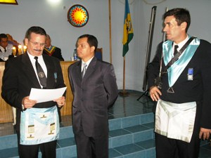 Loja Maçônica homenageia comandante do Batalhão Ambiental