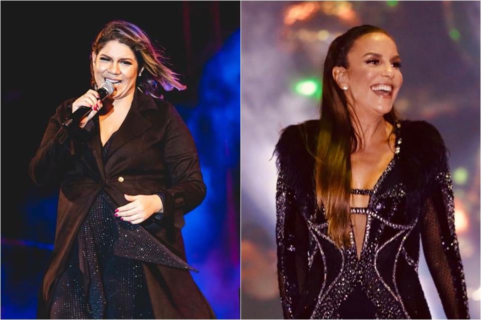 VÍDEO: Ivete invade show de Marília Mendonça e quase é barrada por segurança