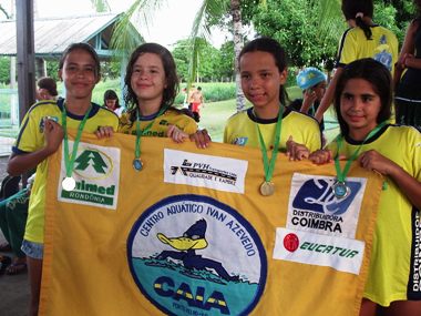 Atletas da Caia se destacam no Campeonato Estadual de Natação