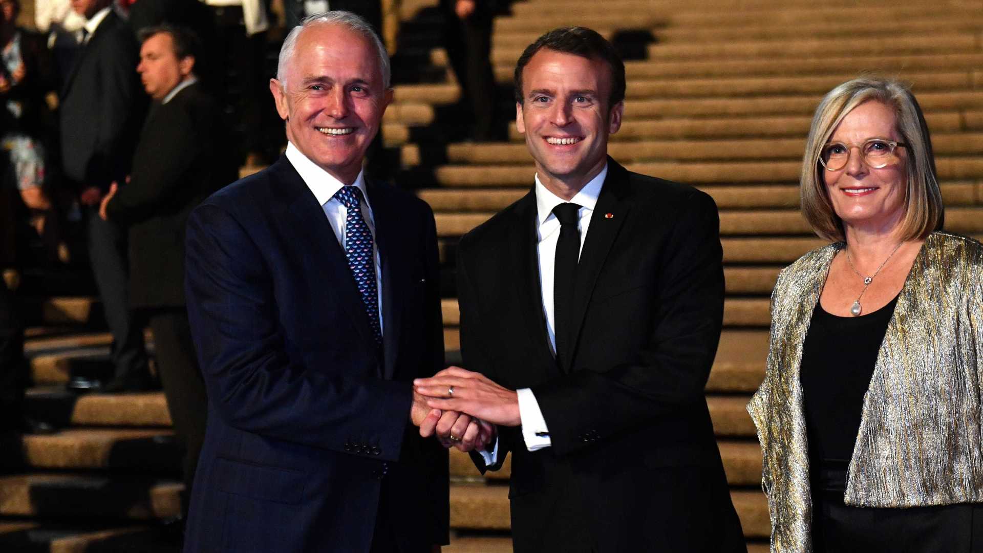 Macron chama primeira-dama australiana de 'deliciosa'