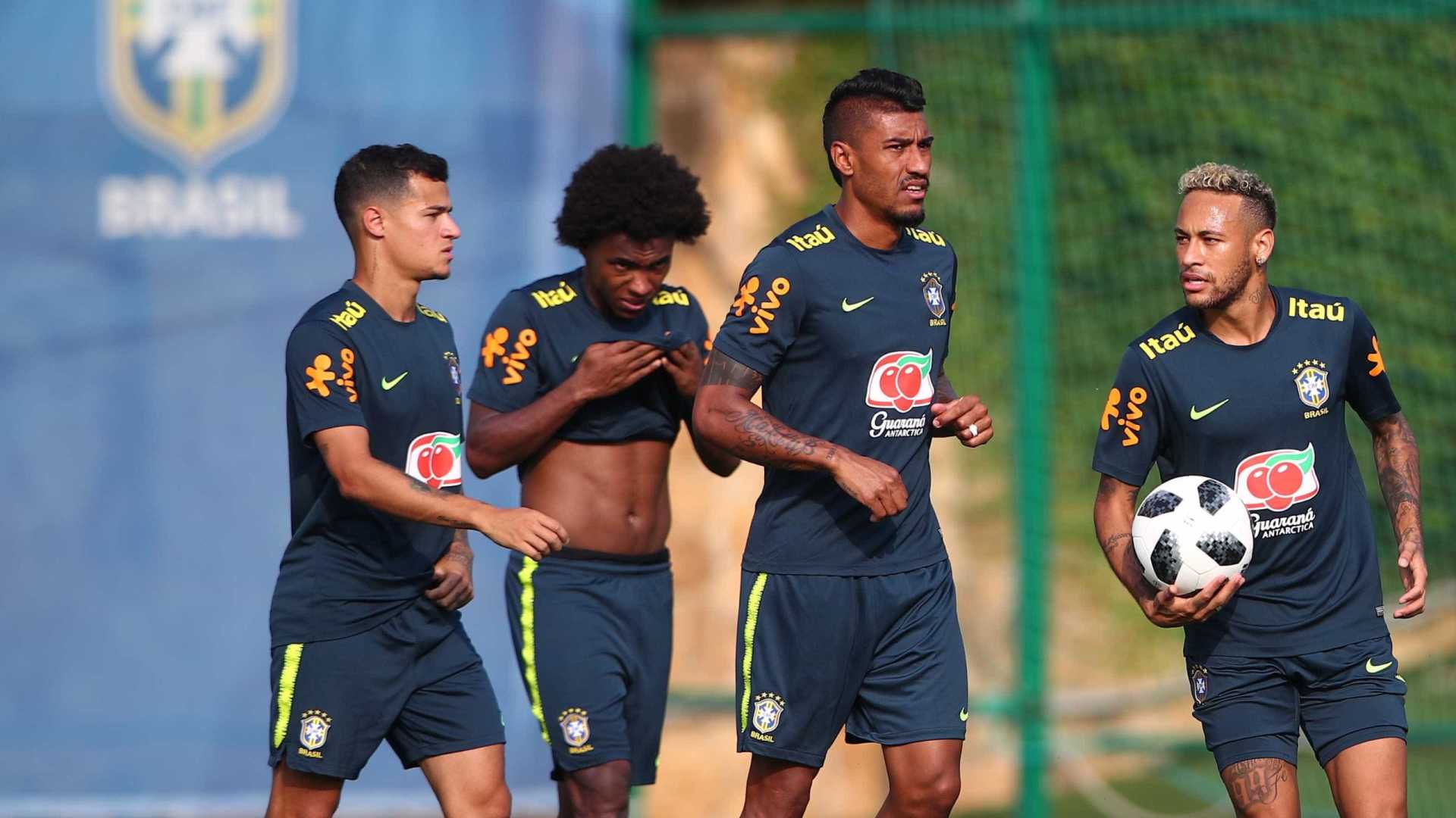 COPA 2018: Seleção brasileira faz treino preparativo para o jogo com o México na próxima segunda