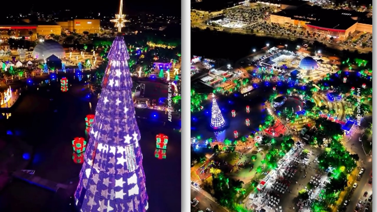 FESTA ILUMINADA: Último dia do Natal Luz reúne programação especial e sorteio de motocicleta em Porto Velho