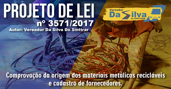 PORTO VELHO: Da Silva Do Sinttrar elabora projeto de lei para ajudar a prevenir furto de fios