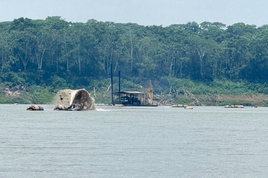 OBRAS: Dragagem no rio Madeira, entre Humaitá e Porto Velho, chega à etapa final