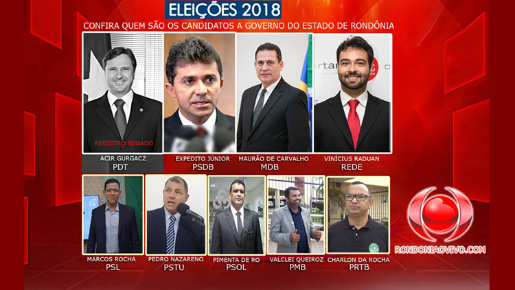 CORRIDA GOVERNAMENTAL: Confira a agenda dos candidatos ao Governo de Rondônia para esta terça, 11