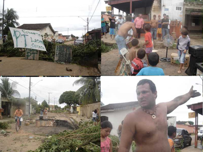 Moradores do 4 de Janeiro bloqueiam ruas em protesto