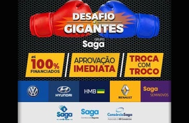 Desafio de Gigantes é no Grupo Saga