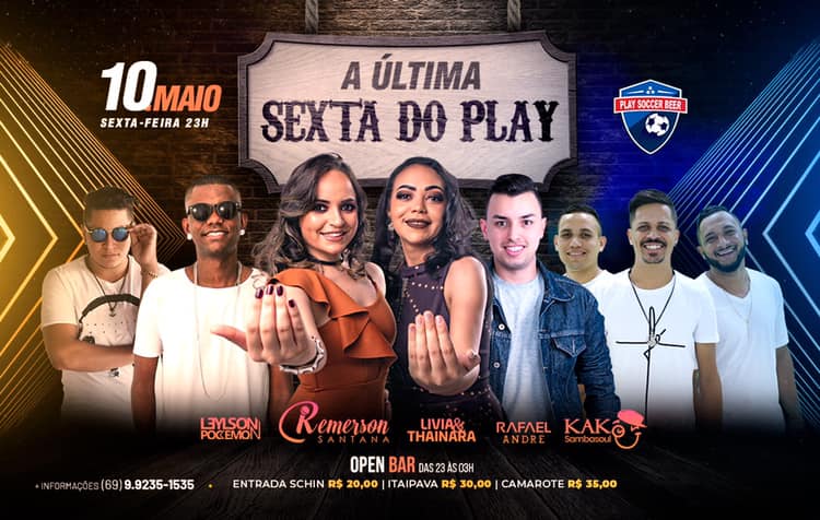 Confira os sorteados para a última sexta feira do Play Soccer