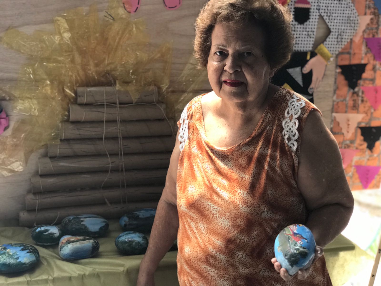 PAISAGENS AMAZÔNICAS: As pedras que viram arte em Porto Velho nas mãos de Terezinha de Jesus