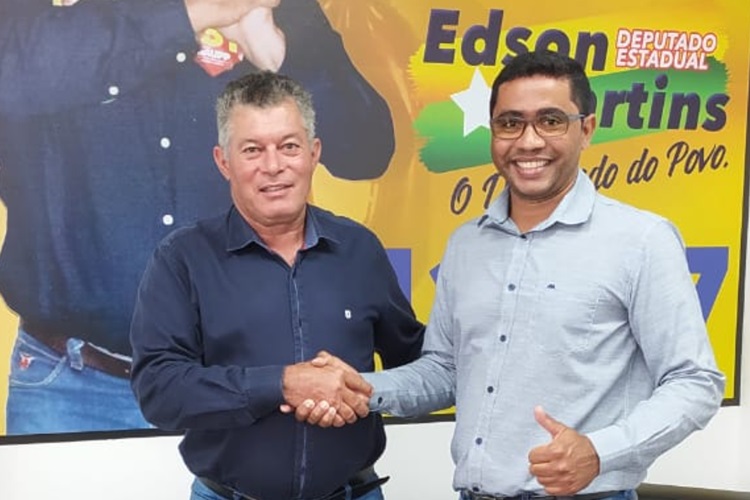 RECURSOS: Deputado Edson Martins recebe o vereador Eliel Marcos de Urupá