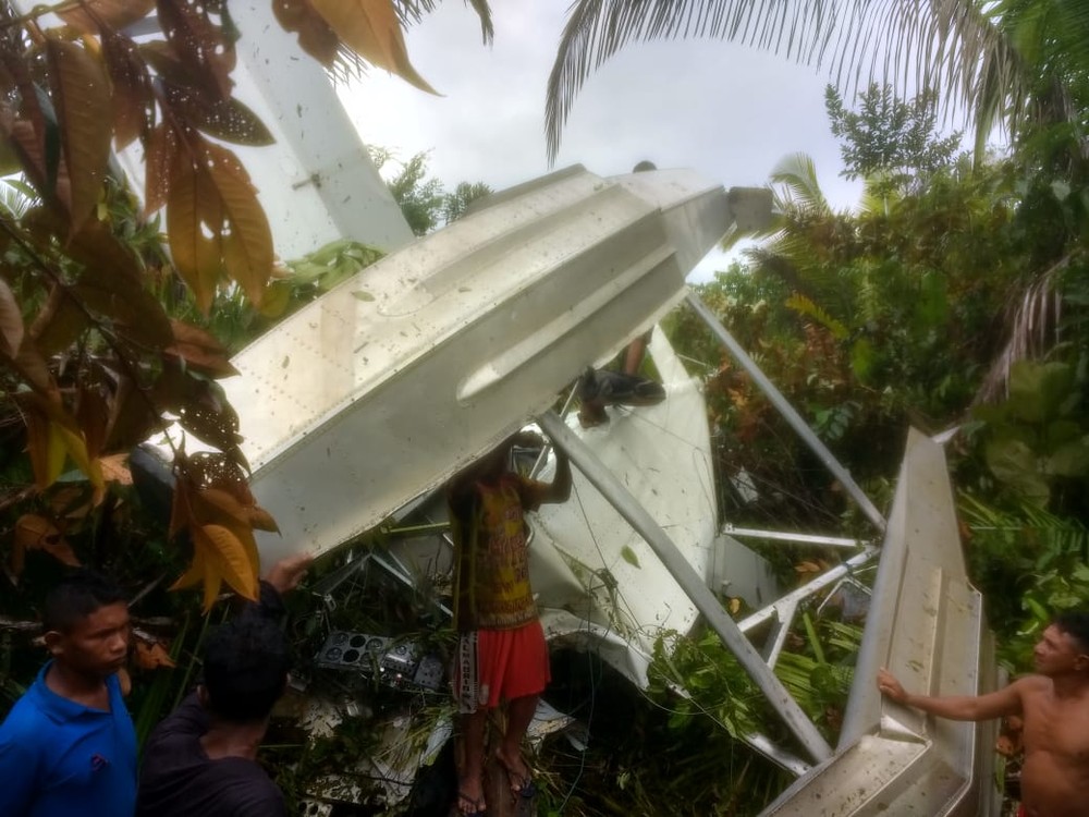 Avião com duas pessoas cai em Nova Olinda do Norte