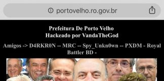 ATAQUE: Sites da Prefeitura de Porto Velho são alvos de hacker e ficam fora do ar