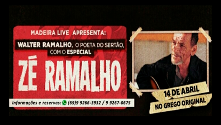 Concorra a ingressos para o Cover de Zé Ramalho