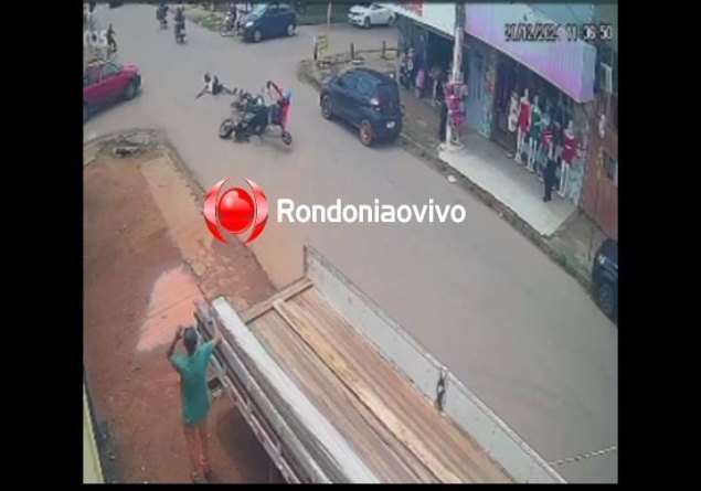 ZONA SUL: Vídeo registra grave acidente que deixou moto aplicativo lesionado