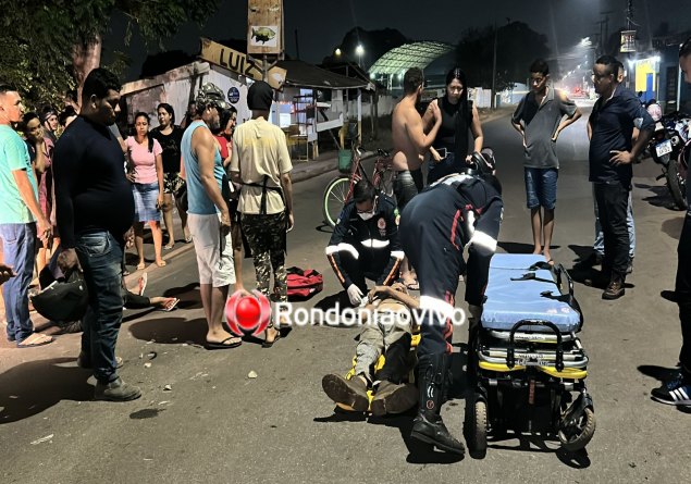 IMPRUDÊNCIA: Forte batida entre motos deixa três feridos na capital