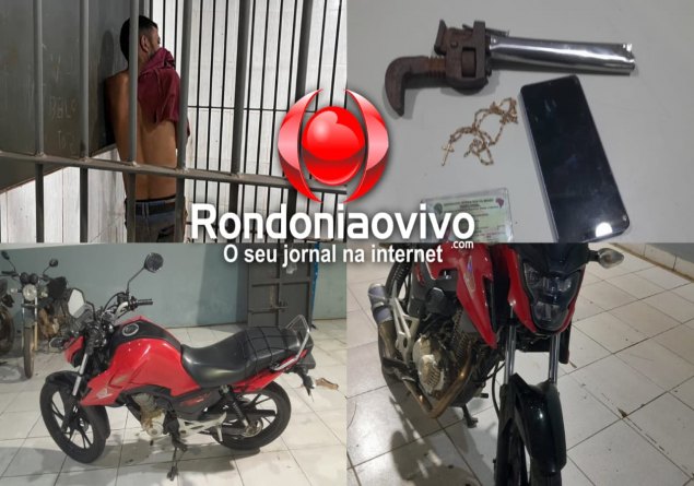 REAGIU: Criminoso usa arma falsa para roubar motoboy e é contido na bala pela PM