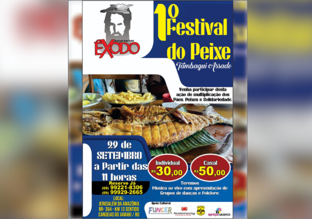 ASSADO OU FRITO: 1° Festival do peixe na Jerusalém da Amazônia acontece neste mês