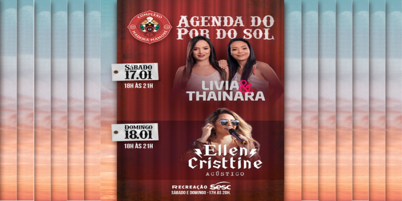 NESTE FINAL DE SEMANA: Pôr do Sol Musical segue com programação gratuita 