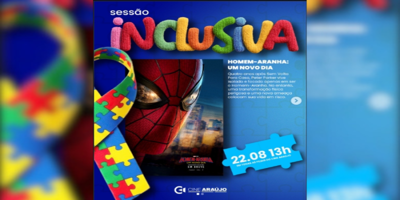 SESSÃO INCLUSIVA: Cinema promove experiência adaptada de Homem-Aranha para pessoas com TEA em PVH