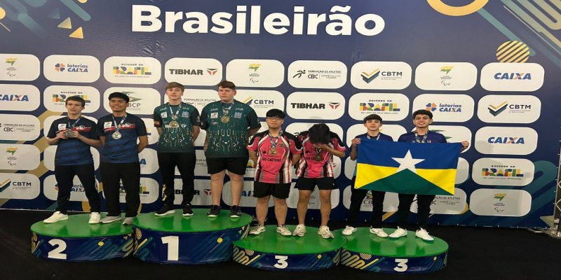 CONQUISTAS: RO segue fazendo história no Campeonato Brasileiro de Tênis de Mesa