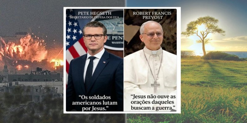 CRISTIANISMO É PAZ: Papa rebate uso da fé para guerra e reforça mensagem cristã de paz