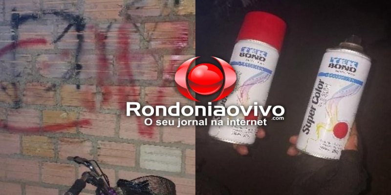 CRISTAL DA CALAMA: Dupla é presa por pichar sigla de organização criminosa ​