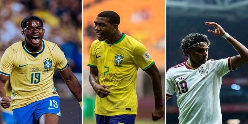 BRASILEIROS: Endrick e Rayan são candidatos ao prêmio de Melhor Jovem da Copa