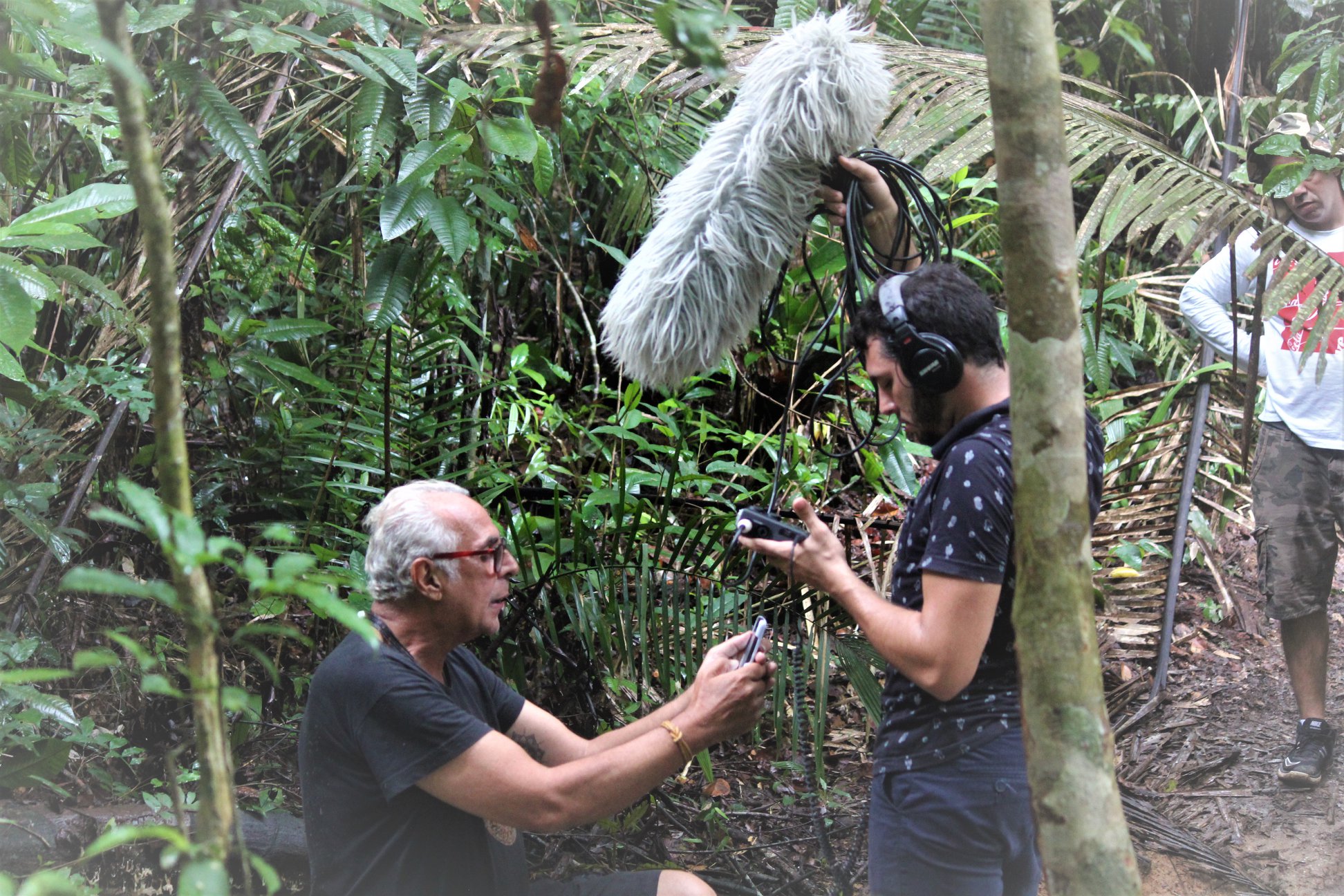 O diretor e ator Anselmo Vasconcelos durante as gravações de Amor de Mãe - foto: Rafael Silva